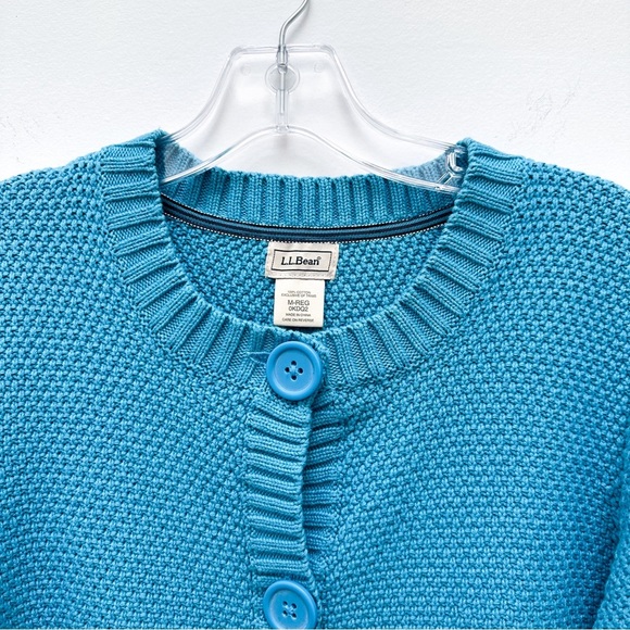 L.L. Bean Blue Women's Cardigan Sweater - Picture 2 of 7